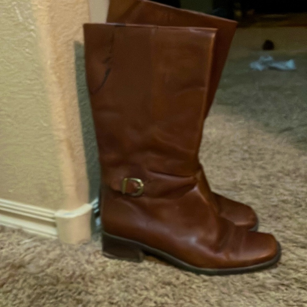 COPY - St. John’s Bay. Dark tan Leather Boots
